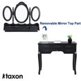 Ktaxon Vanity Table Make Up Table Set w/Stool 7 Drawer & 3 Mirrors Fold