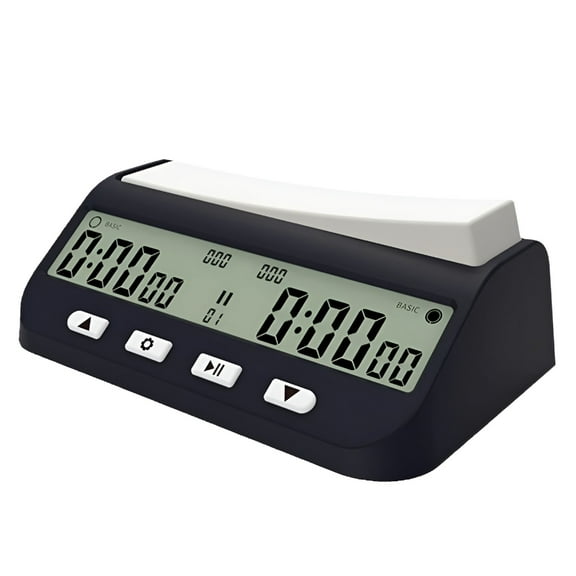 BESTSKY Chess Clock Digital Chess Timer for Chess Game I-GO and Chinese Chess (Black)