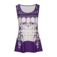 thumbnail image 6 of Patlollav Tank Top for Women Under $10.00, Womens Summer Tank Top Round-Neck Sleeveless Print Casual Fashion Blouse, 6 of 6