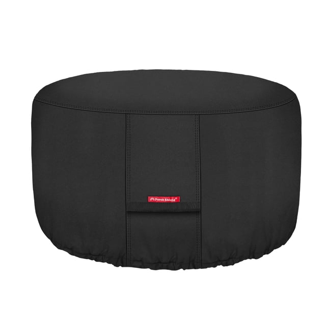 Porch Shield Housse pour Foyer - Imperméable 600D Robuste pour Bol de Feu Rond de Patio Noir - 40 Pouces