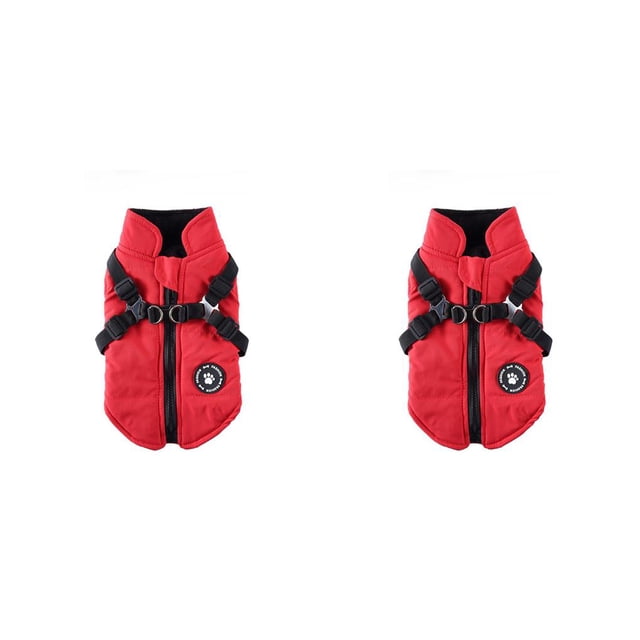 Methold Arnés de invierno para mascotas, chaqueta a prueba de viento, chaleco, entrenamiento para correr, ropa ligera, poliéster, gancho Type1 NO1
