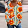 thumbnail image 2 of AOOCHASLIY Trendy Women Tops Women Summer Cropped Sleeves Round Neck Irregular Hem Fashion Printed Tops, 2 of 5