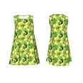 thumbnail image 7 of Naloa Kiwi and Avocado Print Women's Summer Spring Casual Beach Sundress,Vacation Sleeveless Tank Crewneck Loose Dresses, 7 of 7