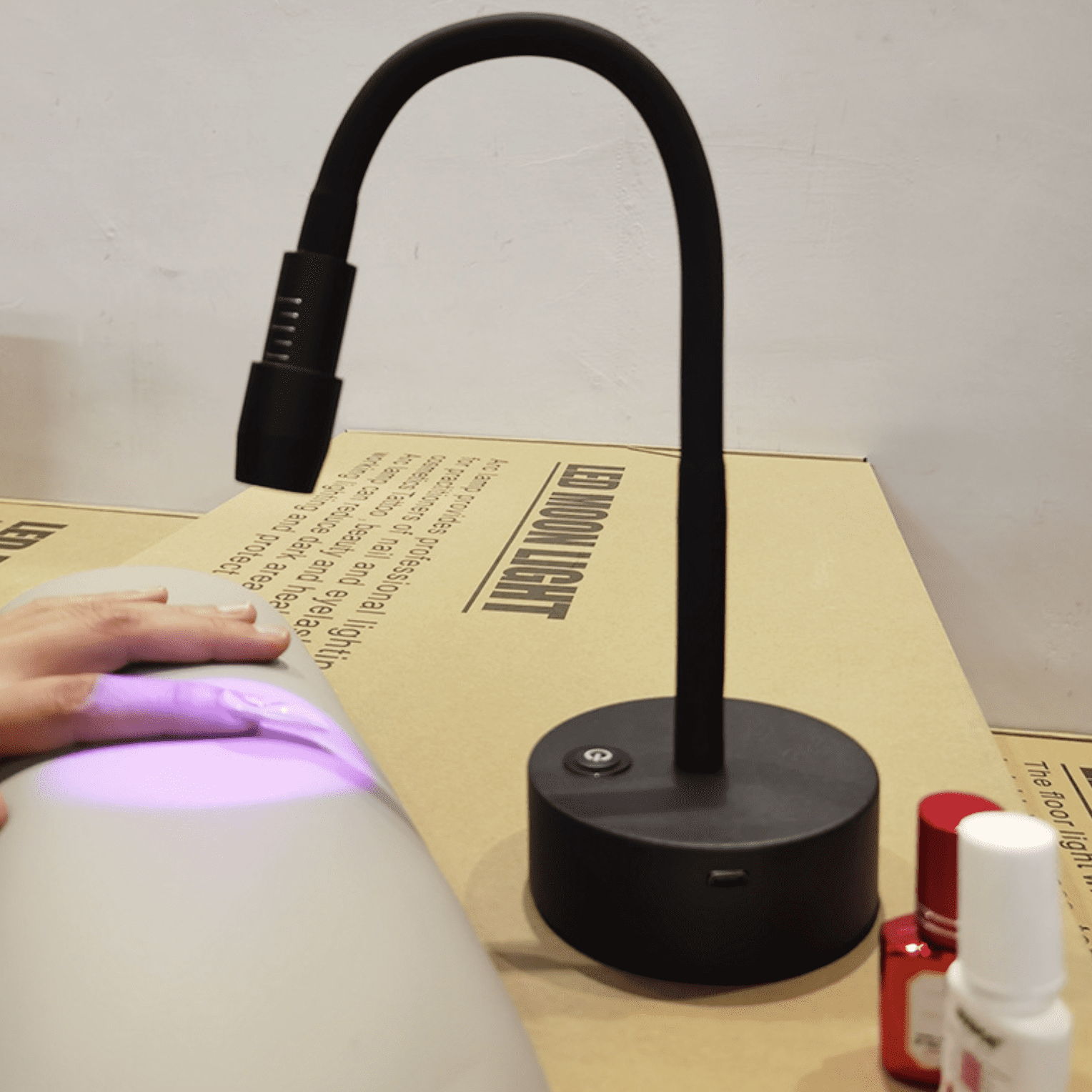 Portable Rechargeable Cordless Uv Led Soft Gel Finger Tip Flexible Desk Table Nail Lamp Flash Cure Touch Light