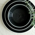 thumbnail image 3 of Stone Lain Elica 12-Piece Dinnerware Set Stoneware, Black and Beige, 3 of 6