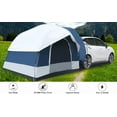 thumbnail image 5 of ToppiJoy 8.2*8.2*6.56ft Portable Camping Car Tent, Waterproof Windproof Outdoor Tents, 3 Doors Cabin Tent for All Seasons, with Screened-In Porch, Double Layer Tent for Multi-Function, 5 of 6