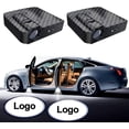 thumbnail image 1 of proyectores LED inalámbricos con logotipo personalizado para puerta de coche, luces LED de bienvenida con diseño de fibra de carbono., 1 of 5
