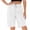 White, variant on Hurxie Bermuda Shorts for Women Trendy High Waist Knee Length Chino Long Shorts Drawstring Summer Casual Short 9" Gray,M