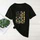 thumbnail image 1 of Pntutb - Camiseta de manga corta para mujer, informal, holgada, con cuello redondo, estampada Pntutb Pntutb-5678, 1 of 5