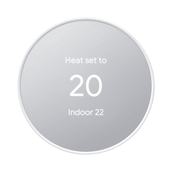 Open Box - Google Nest Thermostat GA01334-CA – Smart Wi-Fi Programmable Thermostat for Home, Energy Saving - Snow