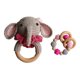 thumbnail image 5 of Juego de Clip para chupete de bebé YONGSHENG Elefante de ganchillo con Campana de mano, 5 of 5
