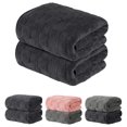 thumbnail image 1 of Toallas de baño Grandes para Cuerpo, 2 Piezas Juego de Toallas de Microfibra Ultra Suaves y Secado Rápido para Baño, Playa, Piscina, Gimnasio, SPA (Negro), 1 of 4