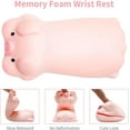 thumbnail image 5 of LQQBOX 1 Pcs Wrist Rest, Pig Shaped Cute Mouse Pad Wrist Support, Mini Ergonomic Wrist Support, Wrist Rest Pad for Computer Keyboard and Mouse, Office Work and Gaming-Pink, 5 of 7