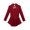 Burgundy-A, variant on ZDHoor Womens Long Sleeve Skirted Leotard Dresses Figure Skating Gymastics Ballet Dance Costume Royal Blue Large