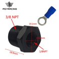 thumbnail image 1 of 3/8" Male to 1/8" Female NPT Thread Thread Reducer Hex Bushing Pipe Fitting Aluminum Straight Pipe Reducer Adapter Fitting~2353, 1 of 1