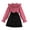 Pink, variant on KYAIGUO 2PCS Kids Girls Spring Polka Dotted Dress Outfit 8-12T Flare Sleeve Ruffled Tutu Party Dresses Set