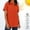 Orange, variant on Women's Button Down Shirts Short Sleeve Blouses Spread Collar Solid Color Shirts Lightweight Quick Dry Workout Athletic Tops for Women with Pocket Moisture Wicking
