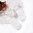 thumbnail image 3 of Kmbangi Children's Monochrome Stockings Lace Edge Soft and Cute Socks, 3 of 9