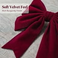 thumbnail image 6 of WDOBM Christmas Decorative Bows, 9.84x7.87 Inch Large Velvet Christmas Bow Red Burgundy Tree, Christmas Tree Bow, Velvet Christmas Bows for Home Decor Indoor, 6 of 9