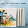 thumbnail image 4 of Papel de acuarela para postales, grande, 300 g, para pintura artística, cuadrado, redondo, papel especial, grano grueso, pulpa de madera, cartón en blanco, 4 of 5