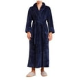 thumbnail image 4 of Penkiiy Womens Robe Long Kint Bathrobe Lightweight Soft Robes Ladies Bath Robe XL Navy, 4 of 7