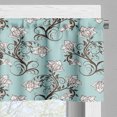 thumbnail image 3 of Ambesonne Vintage Valance Pack of 2, Royal Flower Arrangements, 42"X12", Seafoam Rosewood, 3 of 5