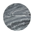 thumbnail image 7 of Aura 14" Modern Natural Marble Handmade Stacked Round Pedestal End Table, Dark Gray/Light Gray, 7 of 7