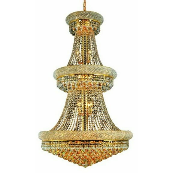 Elegant Lighting Primo 30" 32 Light Royal Crystal Chandelier
