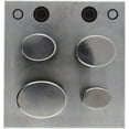 thumbnail image 4 of The Beadsmith Steel Oval Disc Cutter Set with 4 Punches and Die. Tool for Cutting Accurate Ovals From: 1/2" x 11/16"- 7/8" x 1-3/16" Inches Using a Soft Metal Sheet up to 14 Gauge and Thinner, 4 of 7
