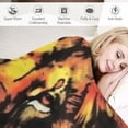 thumbnail image 3 of BCIIG for Abstract Art Lion Splash Plush Flannel Throw Blanket - Ultra Soft, Warm &amp; Cozy - Lightweight &amp; Comfy - Anti-Pilling, Fuzzy Fabric for Couch, Bedroom - Bold Decor  50x60in, 3 of 6