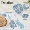 thumbnail image 3 of Blue Coastal Body Pillow Cover 20 x 54 Inch Decorative Pillow Cover Shell Starfish Coral Nautical Summer Beach Lumbar Pillowcase Seasonal Rectangle Cushion Case for Couch Sofa Bed Living Room, 3 of 9