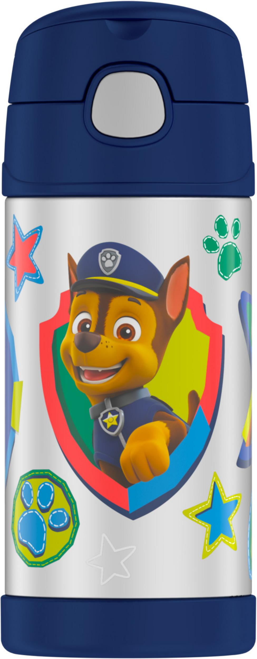 Thermos Kids Stainless Steel Vacuum Insulated Funtainer straw bottle, Paw Patrol, 12oz