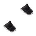 thumbnail image 2 of relayinert High-end Texture Fashionable Fit Accurately Speed Manual Gear Knob Leather Made Model black 2Set, 2 of 6
