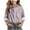 Pink, variant on Girls Long Sleeve T-Shirts, Long Sleeve Shirts for Girls, Girls' Fall Trendy Casual Rolled Long Sleeve Lapel Button-Up Print Blouses