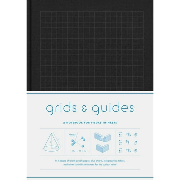Grids & Guides Blk: A Notebook for Visual Thinkers, (Hardcover)