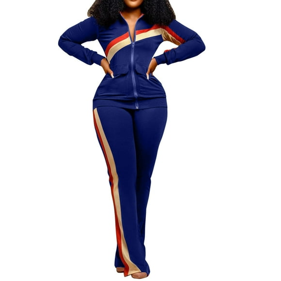 TJAZFJPA Women Vacation Outfits Women Clothes Sports Fashion Two Piece Pants Pocket Set Tracksuits Women's Clothing Sets Hoodie and Sweatpants Set for Women Plus Size Pant Suits for Women