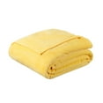 thumbnail image 3 of WHAMVOX Warm Blanket in Bright Yellow Flannel Material Super Comfy and for Keeping Warm 70x100cm, 3 of 5
