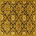 thumbnail image 1 of Ahgly Company Indoor Square Persian Yellow Traditional Area Rugs, 5' Square, 1 of 4