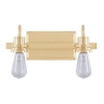 thumbnail image 5 of Aspen Creative 62302, Bathroom Vanity 2 Lights Fixture 14"W x 8-1/2"H x 4-1/2"E. Warm Brass Finish, Bulb Not Included, 5 of 8