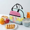 thumbnail image 4 of HUIACONG Axolotl Ice Cream Durable Insulated Lunch Bag for Picnic School, Zipper Portable Lunch Box Insulated Bag, 4 of 10