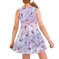 thumbnail image 2 of FOR U DESIGNS Butterfly Tank Top Dresses for Girls 15-16 Years Fashion Girls Sleeveless Party Dress Pink Purple Swing Twirl Dress Cozy Summer High Waistline Jumpskirt, 2 of 6