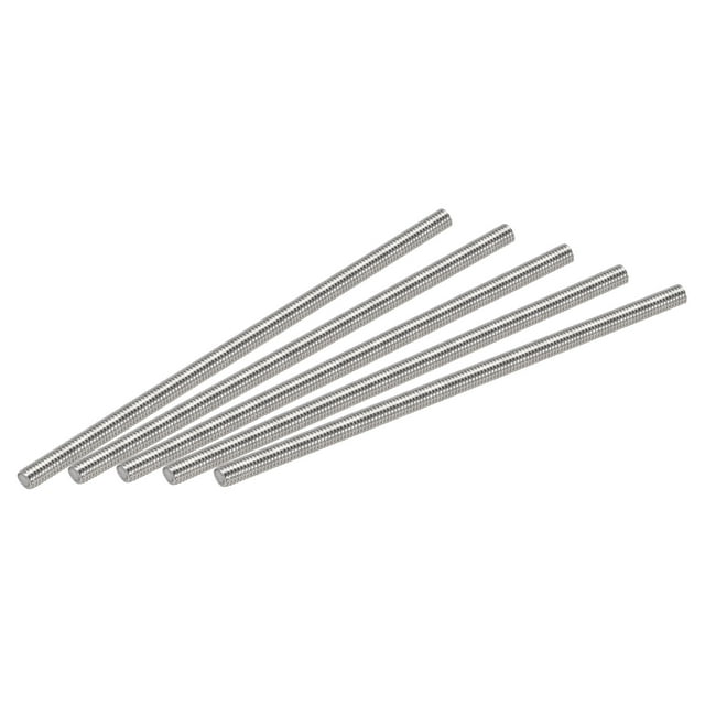 Unique Bargains Tige Entièrement Filetée M6 x 140mm Filetage Droit en Acier Inoxydable 304 Lot de 15