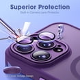 thumbnail image 4 of NEOYFC for with iPhone 11 Pro Max Case with Built-in Camera Lens Protectors Translucent Magnetic 11 Pro Max Phone Case 6.5" [Compatible with Mag-Safe][Great Grip Feeling], Purple, 4 of 7