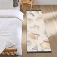 thumbnail image 3 of Yayeee Runner Rug for Bedroom 2'x6' Machine Washable Hallway Non Slip Mat, Colorful Watercolor Seashells, 3 of 8