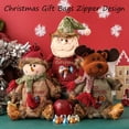 Christmas Gift Bags Zipper Design, 2Pcs Reusable Large Capacity Holiday ...