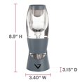 thumbnail image 5 of Red Wine Aerator/Pourer with No-Drip Base, Carbon Gray, 5 of 9