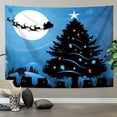 thumbnail image 2 of Tapiz decorativo de pared para árbol de Navidad, 150 x 130 cm, microtela, 2 of 2