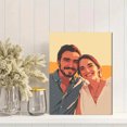 thumbnail image 2 of Couple Portrait Decor Canvas Wall Art 15.75x11.81 Inches, 2 of 8