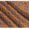 thumbnail image 3 of Soimoi Orange Cotton Poplin Fabric Maroon Paisley Print Fabric by the Yard 56 Inch Wide, 3 of 7