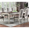 thumbnail image 2 of Transitional Style Rectangular Dining Table With 2 Leaves, Antique White Finish, Solid Oak Top For Kitchen & Room Modern 2x And Oak, Rectangular, Seating 8, 2 of 6